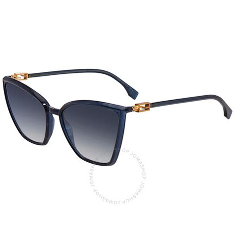 fendi 0433|Fendi Blue Shaded Butterfly Ladies Sunglasses FF 0433/G/S.